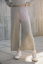 knit trousers gray